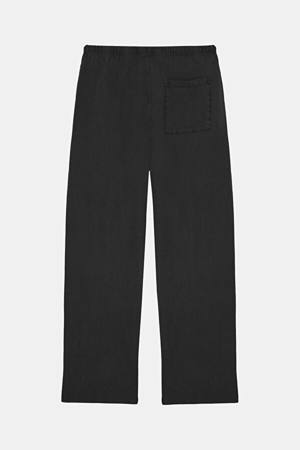 Relax Kalıp Siyah Wide Leg Pantolon 2