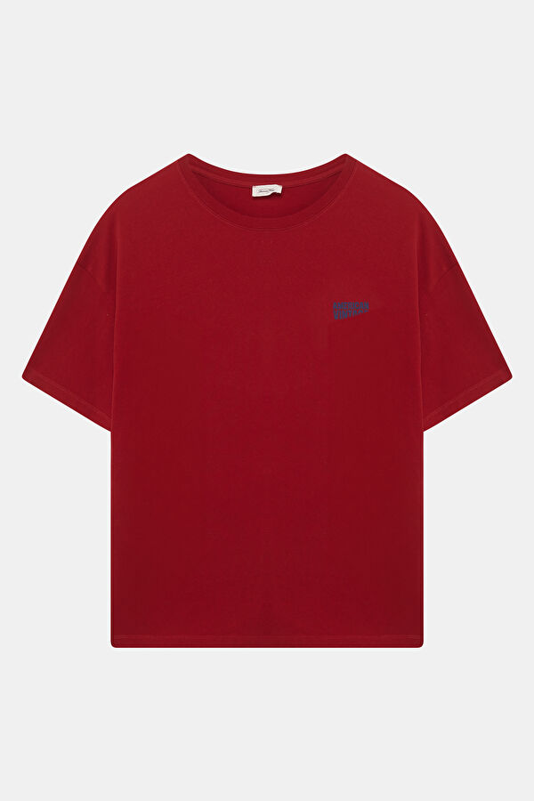 Relax Kalıp Kırmızı Erkek T-Shirt