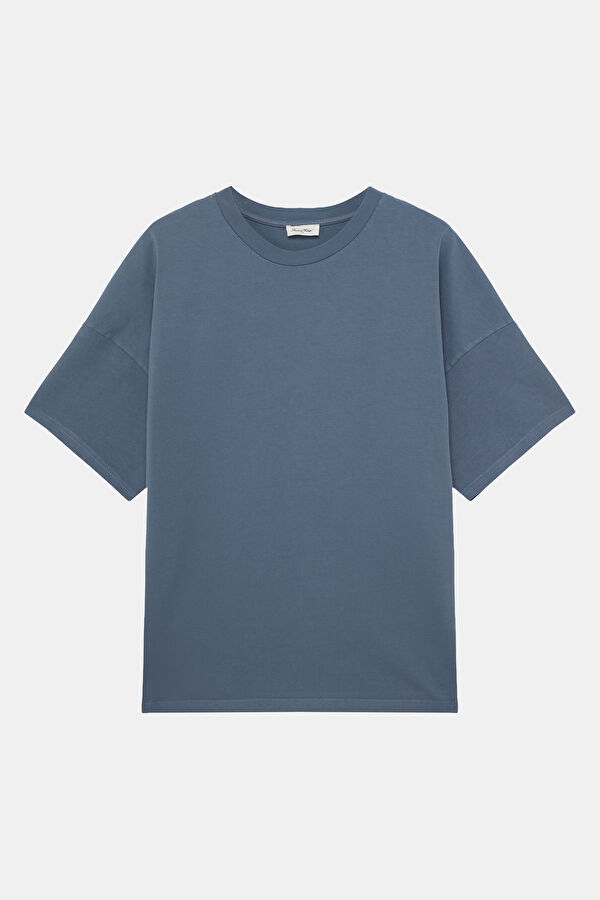 Relax Fit Blue Crew Neck Men's T-Shirt
