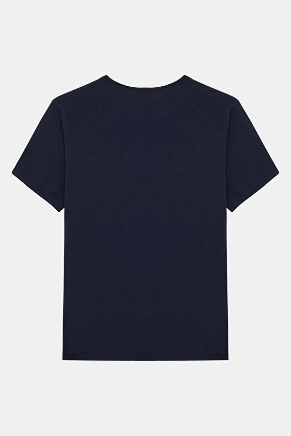 Relax Fit Navy Blue Men's T-Shirt 2