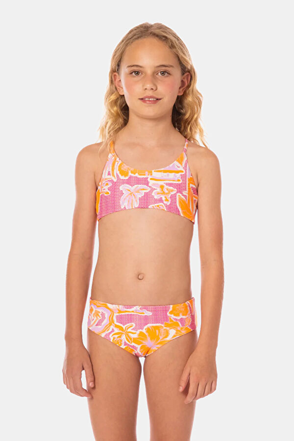 Çok Renkli Desenli Çocuk Bikini