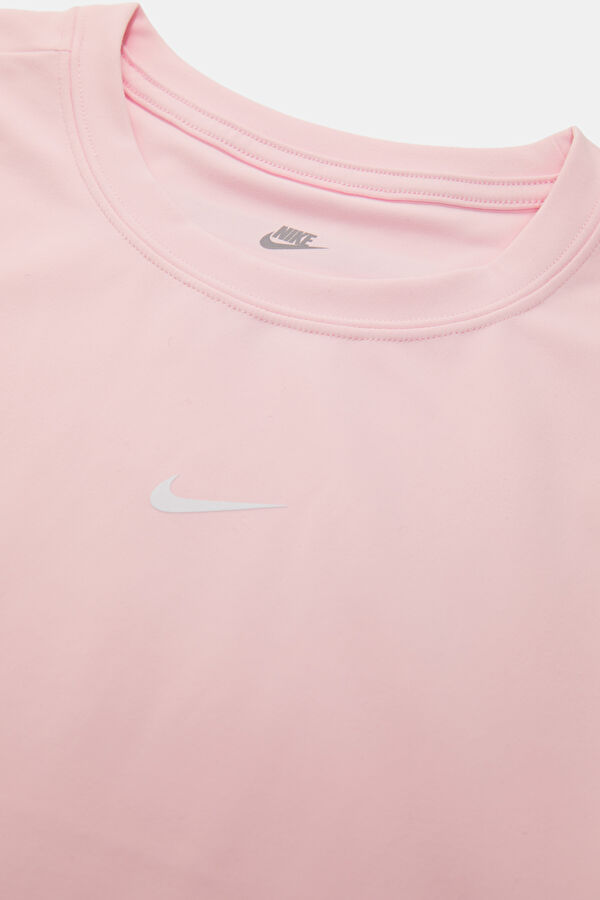Açık Pembe Bisiklet Yaka Kadın T-Shirt 3