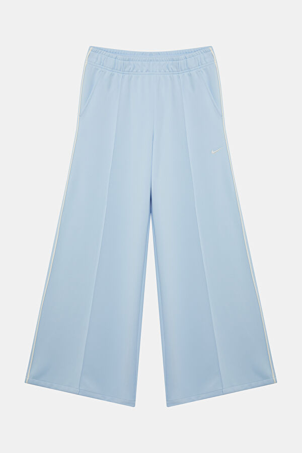 Blue Wide-Leg Women's Sports Pants