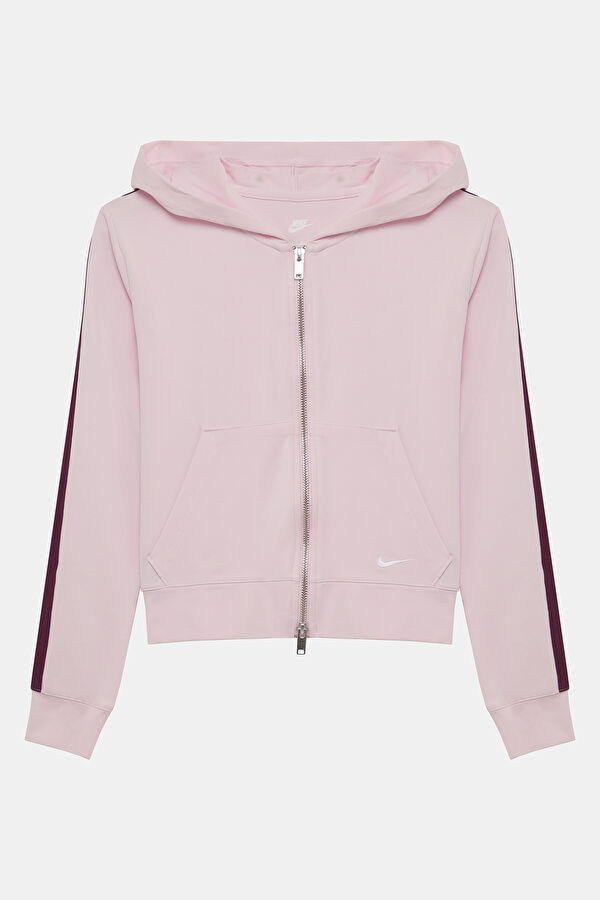 Bordo Bisiklet Yaka Kadın Sweatshirt