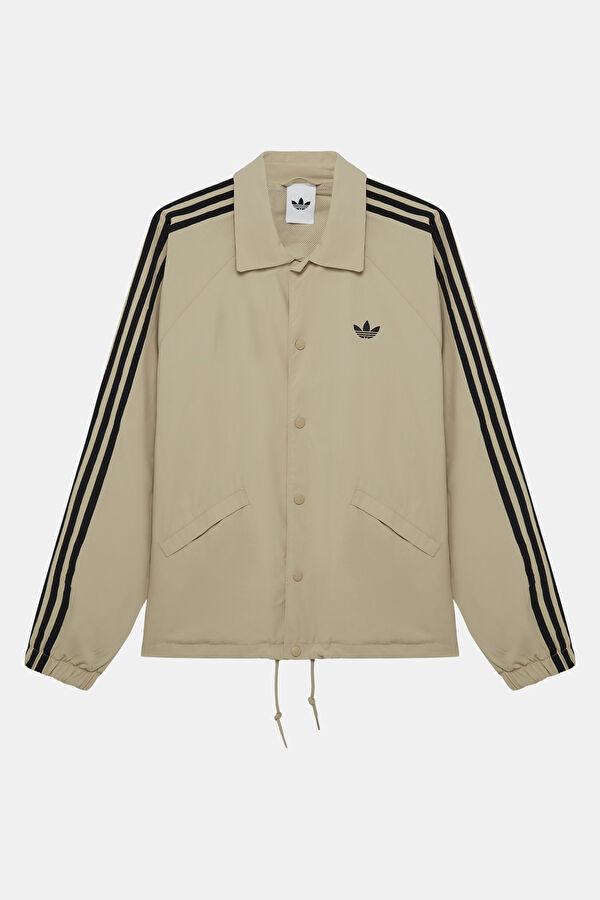 Cream Zip-Up Men's Jacket