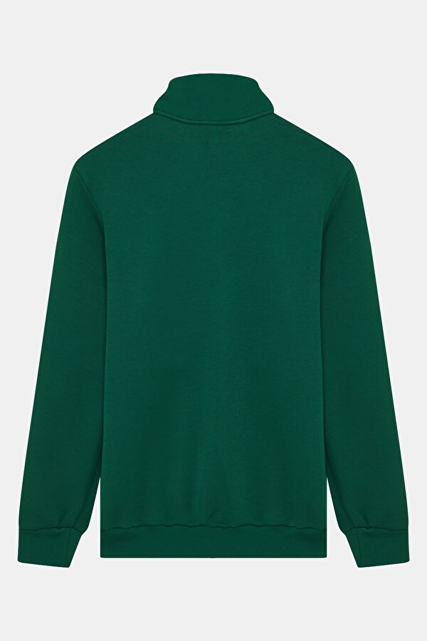 Green Zip-Up Men's Jacket 2