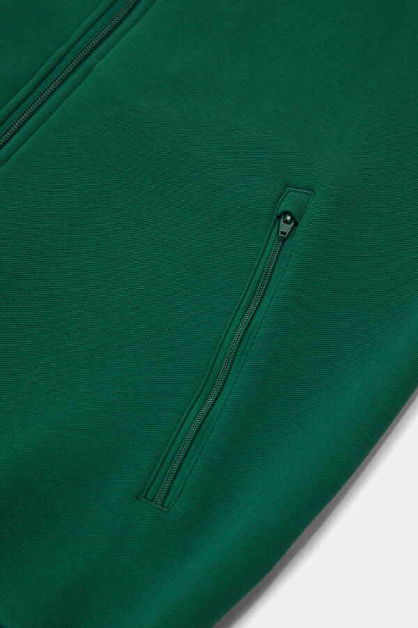 Green Zip-Up Men's Jacket 4