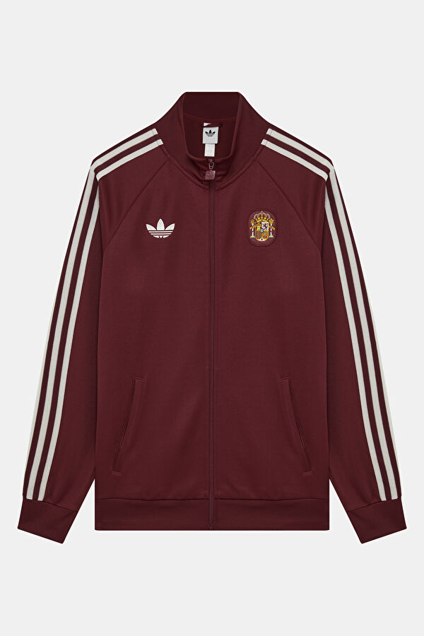 Burgundy Zip-Up Men's Jacket