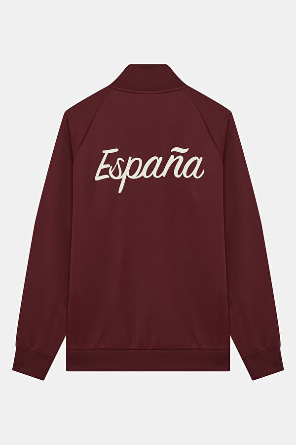 Burgundy Zip-Up Men's Jacket 2