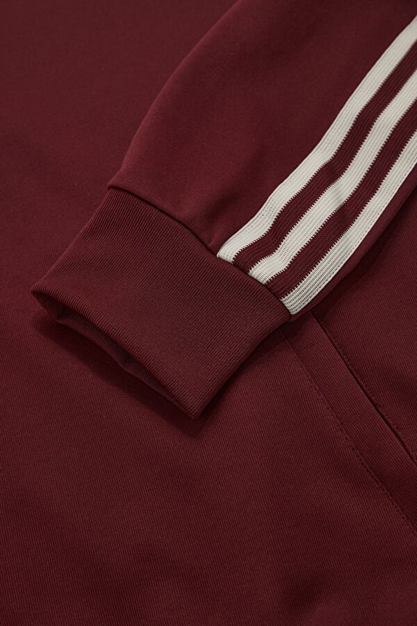Burgundy Zip-Up Men's Jacket 4
