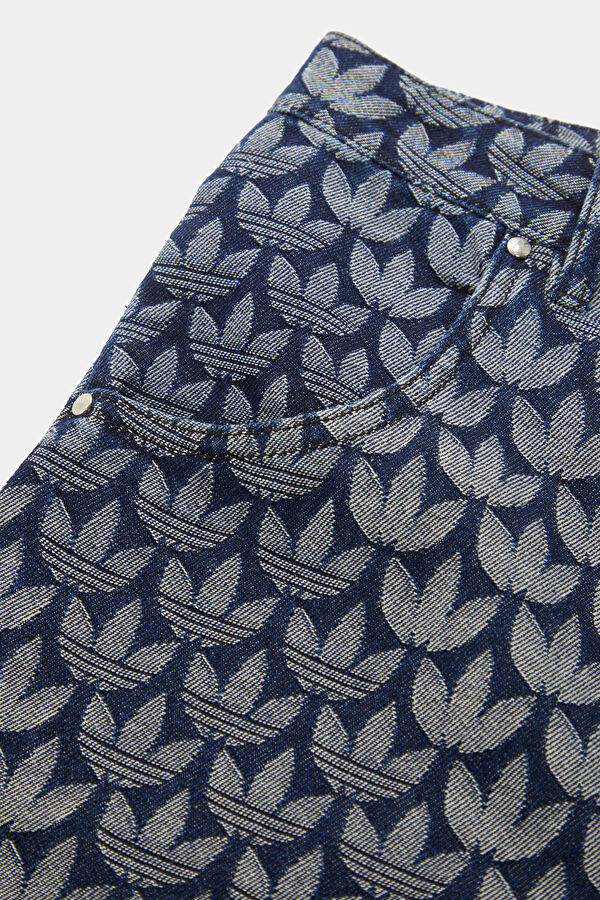 Monogram Pt Relax Kalıp İndigo Straight Erkek Jean Pantolon 4