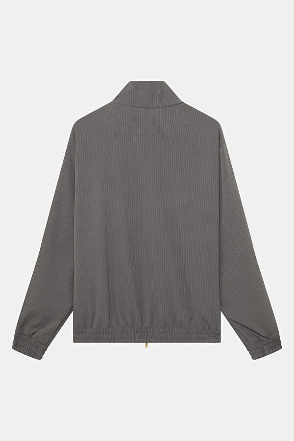 Gray Zip-Up Men's Jacket 2
