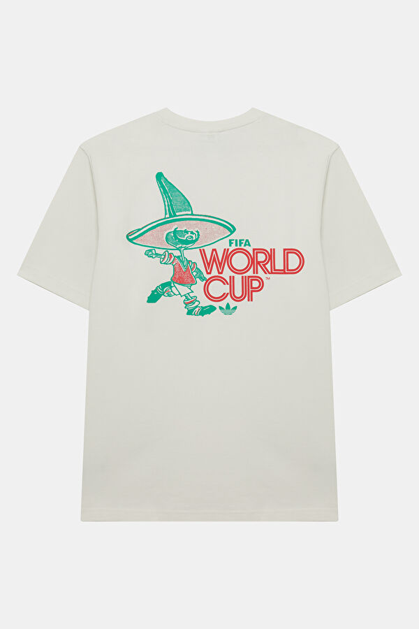 Relax Fit White Crew Neck Printed Men's T-Shirt 5