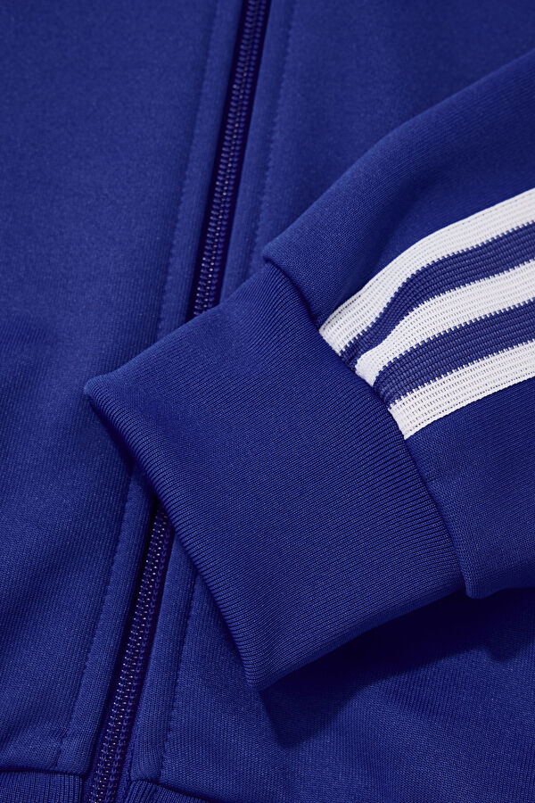 Relax Fit Blue Zippered Men's Jacket 4