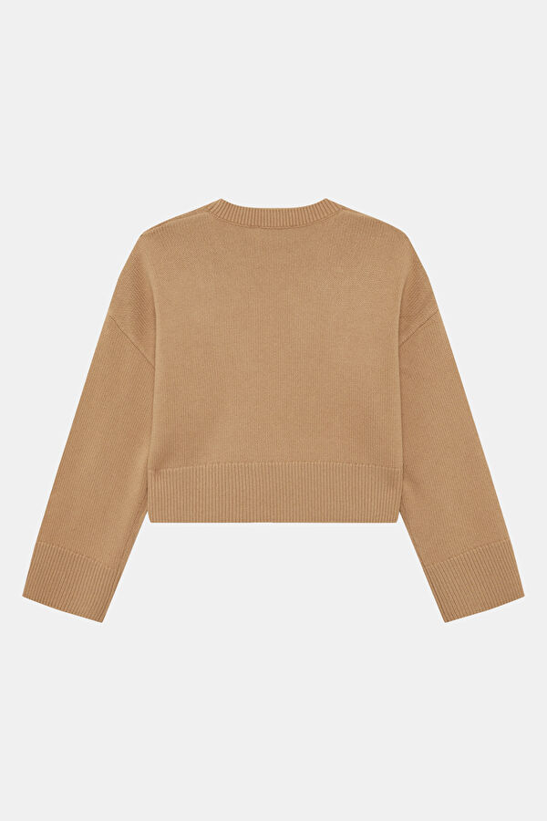 Tan Wool Women's Sweater 2