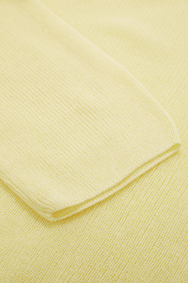 Light Yellow Boat Neck Women's Sweatshirt 4