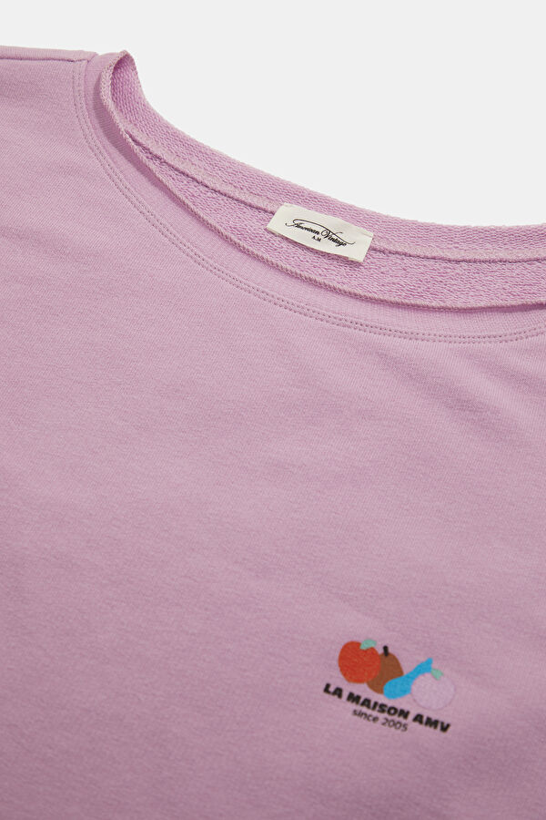 Pembe Bisiklet Yaka Kadın T-Shirt 3