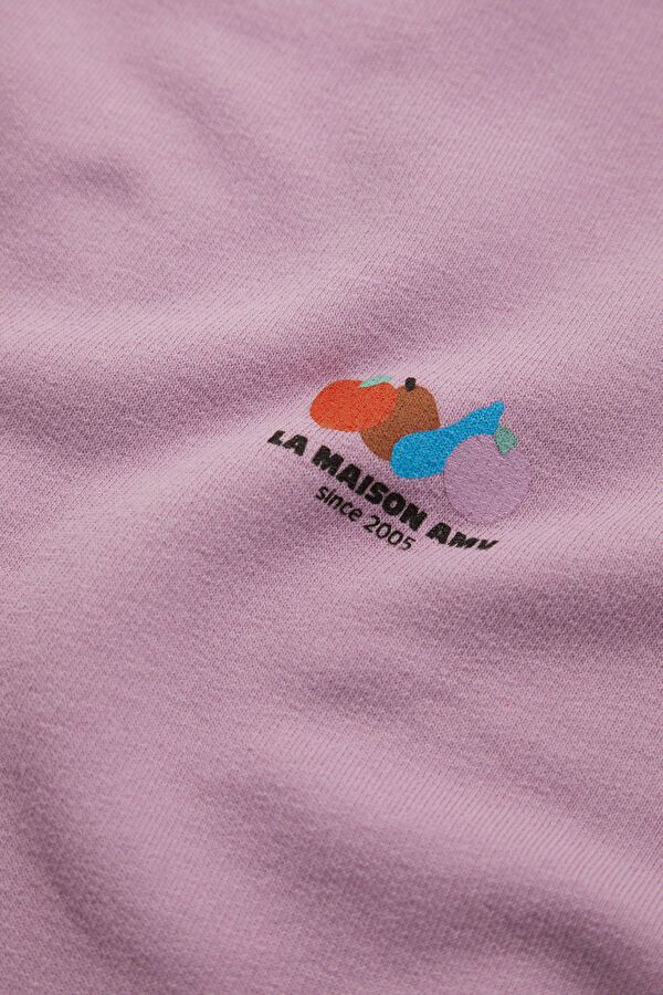 Pembe Bisiklet Yaka Kadın T-Shirt 4