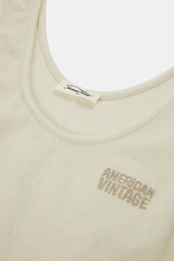 Beige Sleeveless Women's Blouse 3