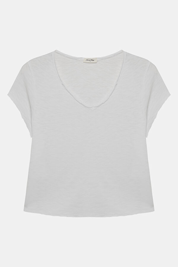 White V-Neck Women's T-Shirt