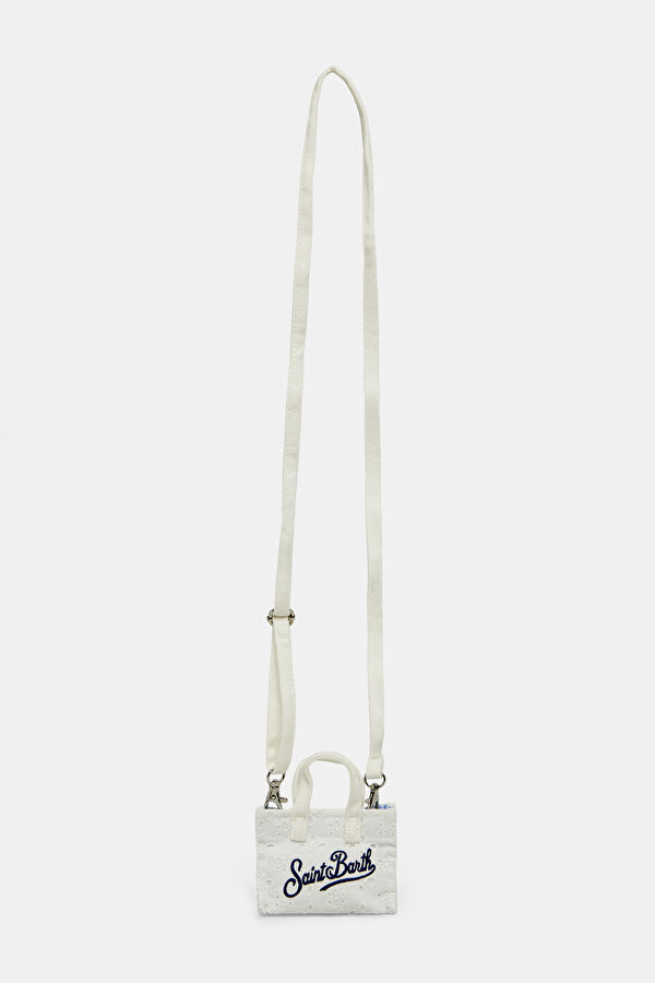 Key Bag Sangallo White Patterned Bag 2