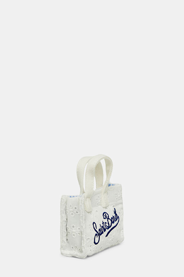 Key Bag Sangallo White Patterned Bag 3