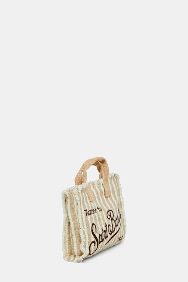 Phone Bag Linen Beige Patterned Bag 3