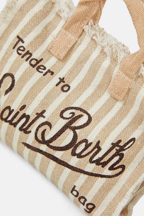 Phone Bag Linen Beige Patterned Bag 5