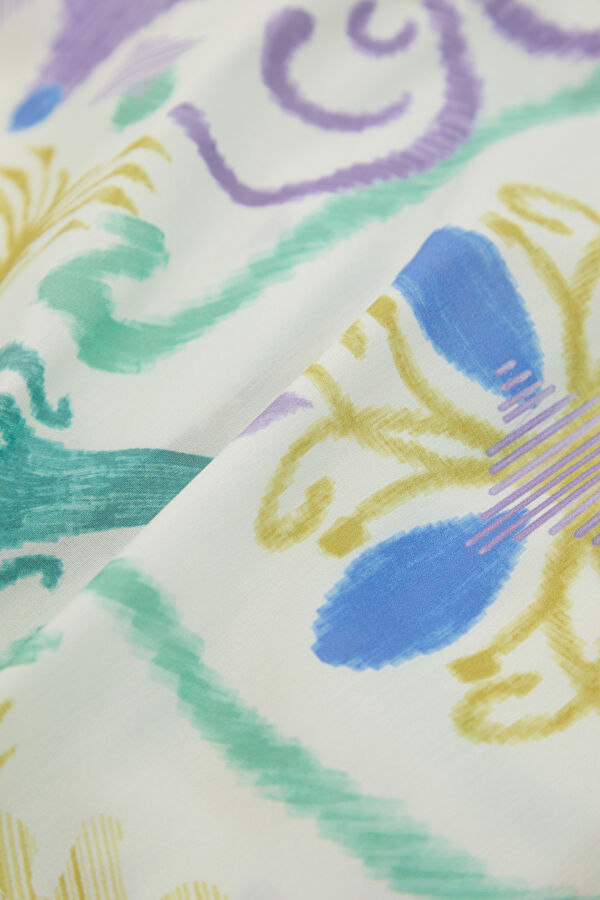 Multicolored Patterned Sleeveless Children's Blouse 4