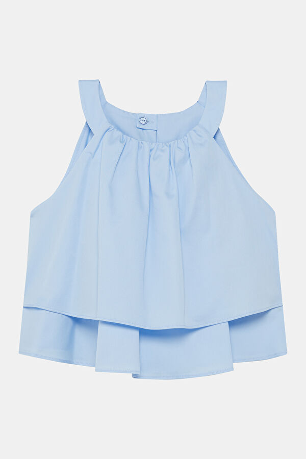 Blue Sleeveless Children's Blouse