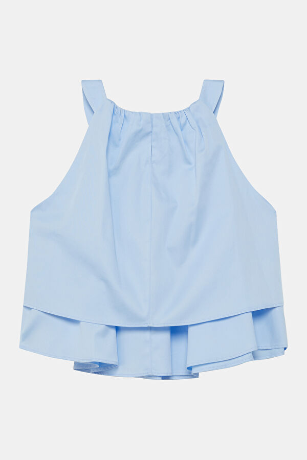 Blue Sleeveless Children's Blouse 2