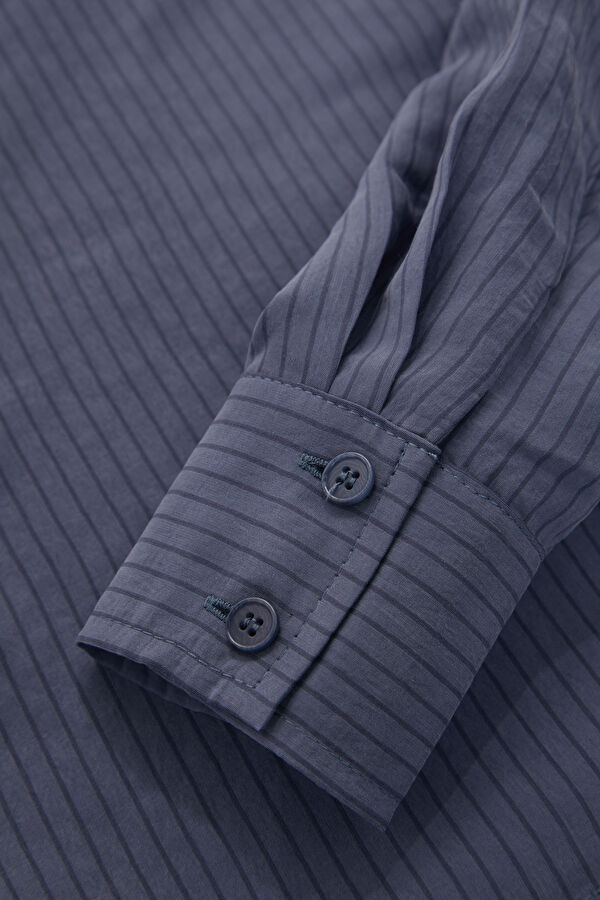 Anthracite Striped Women's Shirt 7