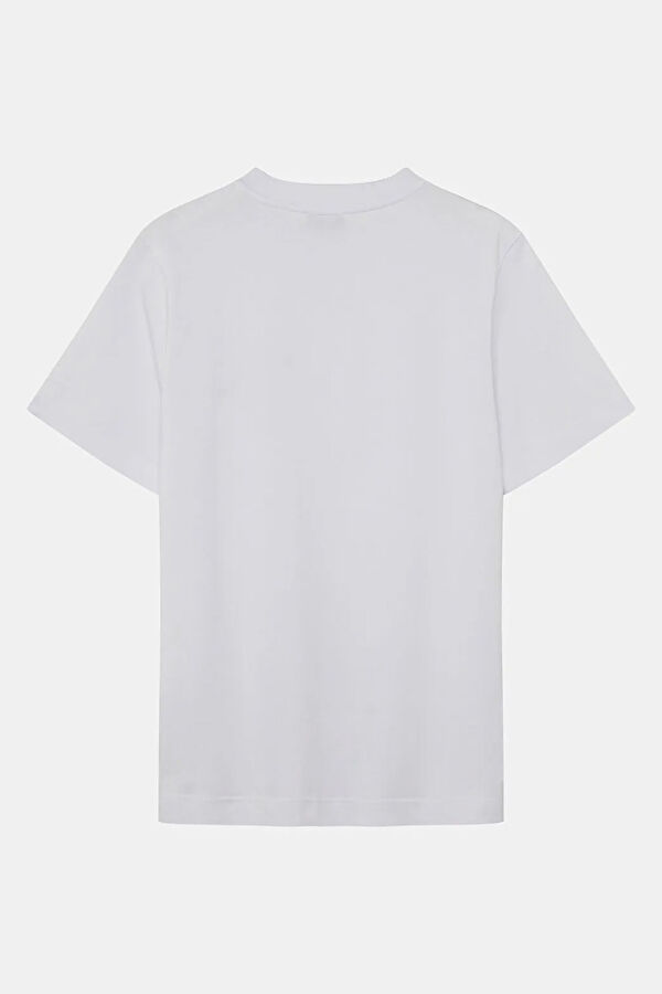 White Embroidered Men's T-Shirt 2