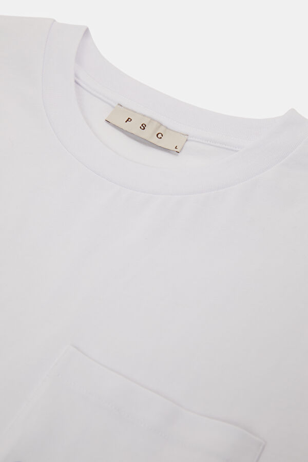 White Embroidered Men's T-Shirt 3