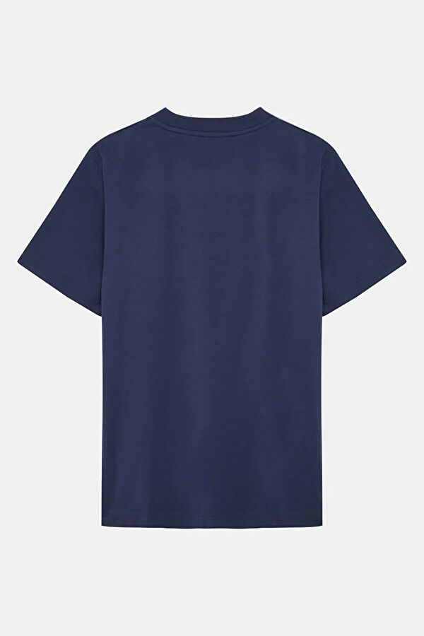 Navy Embroidered Men's T-Shirt 2