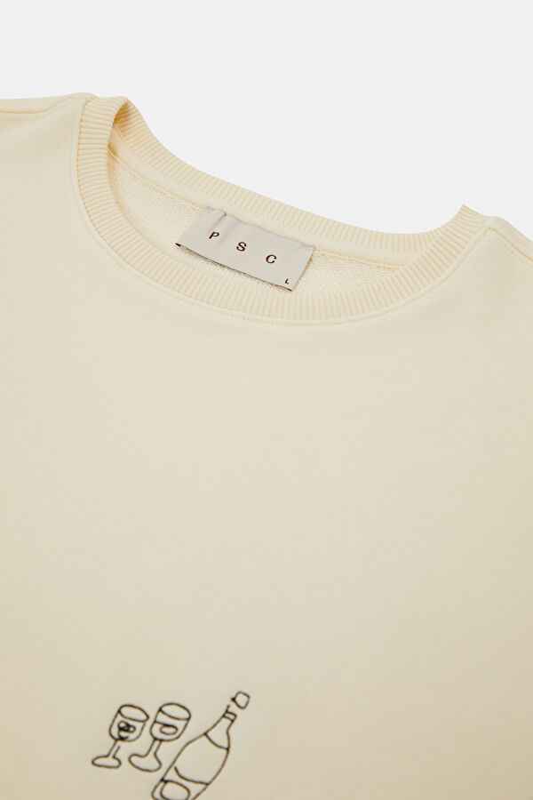 House Ekru Erkek Sweatshirt 3