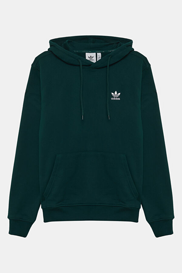 Yeşil Relax Kalıp Kapuşonlu Erkek Sweatshirt