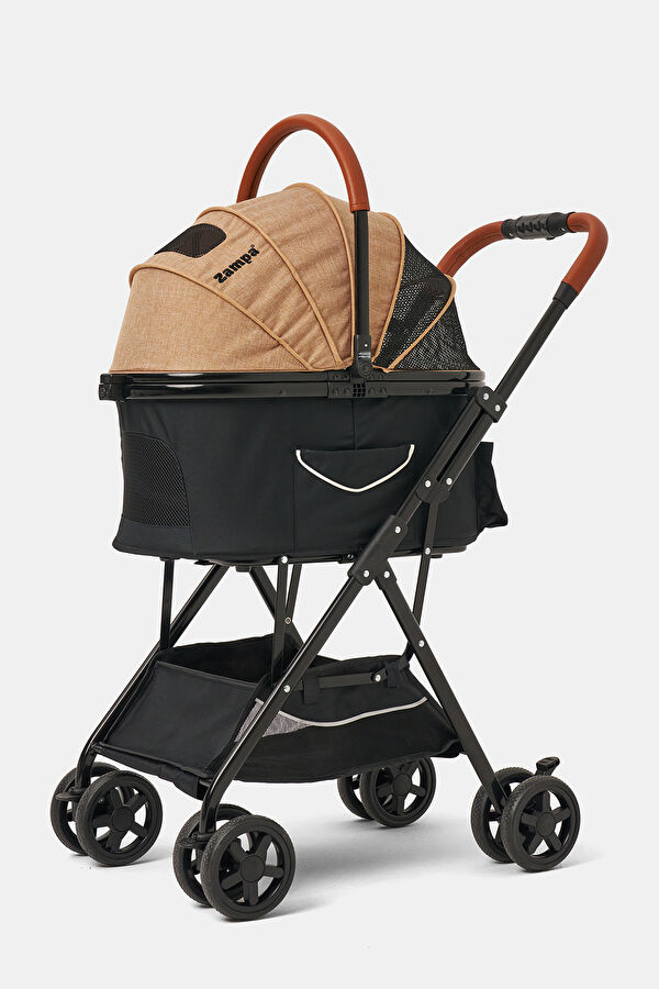 Bottas Cat & Dog Stroller Khaki 48X80X99 cm 5