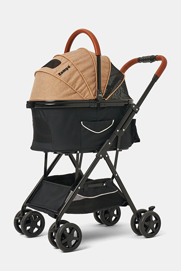 Bottas Cat & Dog Stroller Khaki 48X80X99 cm 11