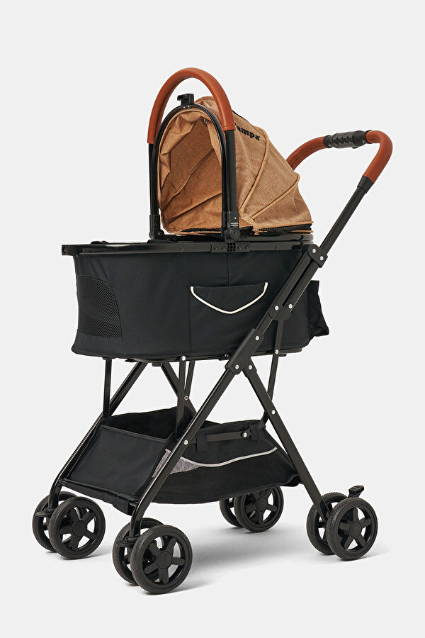 Bottas Cat & Dog Stroller Khaki 48X80X99 cm 12