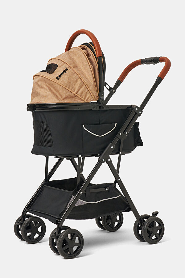 Bottas Cat & Dog Stroller Khaki 48X80X99 cm 13