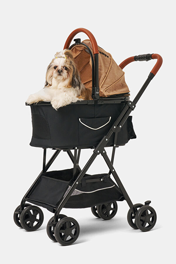 Bottas Cat & Dog Stroller Khaki 48X80X99 cm 14