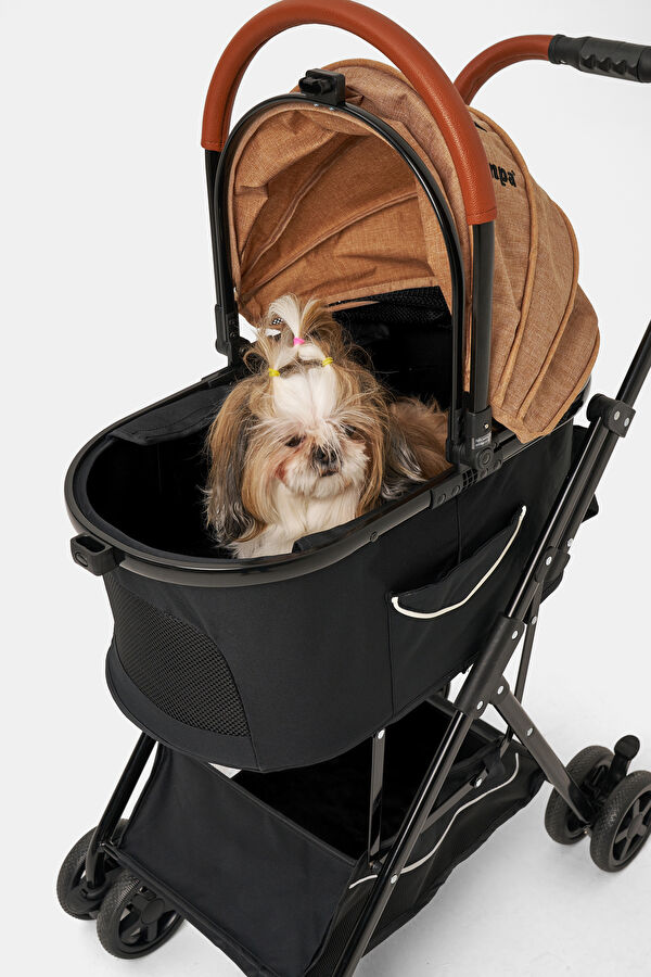 Bottas Cat & Dog Stroller Khaki 48X80X99 cm 16