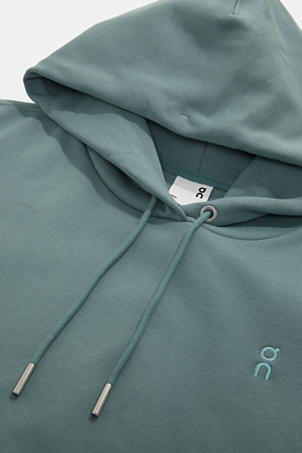 Yeşil Relax Kalıp Kapuşonlu Sweatshirt 3