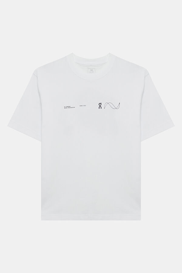 Club-T Volt Relax Fit White Crew Neck Printed Men's T-Shirt