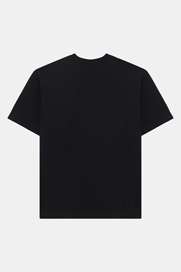Club Collective-T Relax Fit Black Crew Neck Men's T-Shirt 2