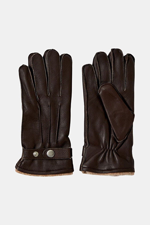 Slmpoul Brown Leather Gloves 3