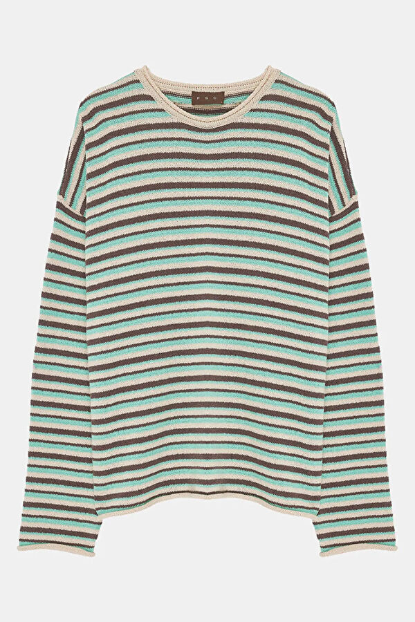 Multicolored Striped Men's Sweater