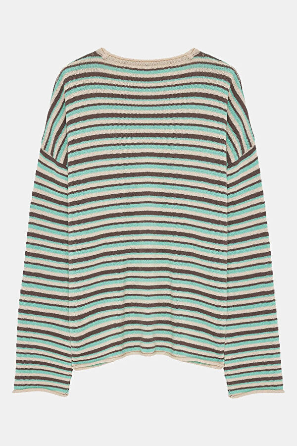 Multicolored Striped Men's Sweater 2