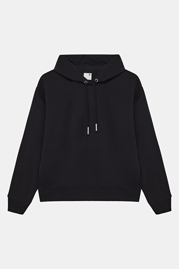 Siyah Kapuşonlu Kadın Sweatshirt